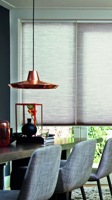 Binnenzonwering Multisol Duette Shades zorgen voor een mooie lichtinval en heeft een isolerende werking